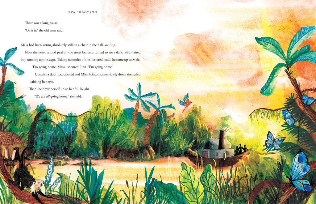 Eva Ibbotson: Journey to the River Sea (20th Anniversary Edition), illustrated by Katie Hickey - Tales for Tadpoles