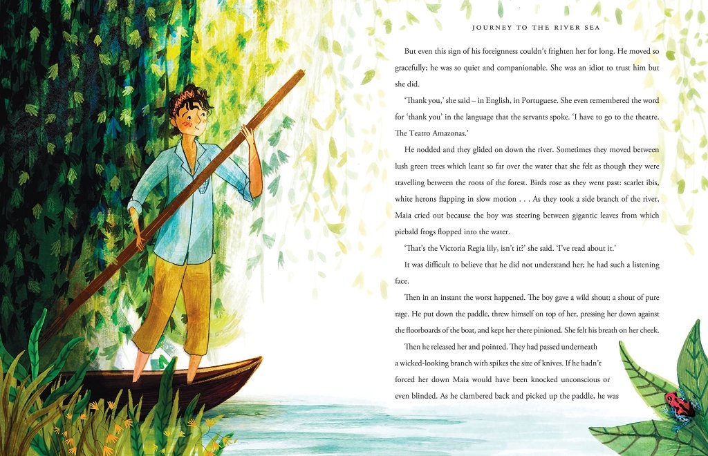 Eva Ibbotson: Journey to the River Sea (20th Anniversary Edition), illustrated by Katie Hickey - Tales for Tadpoles