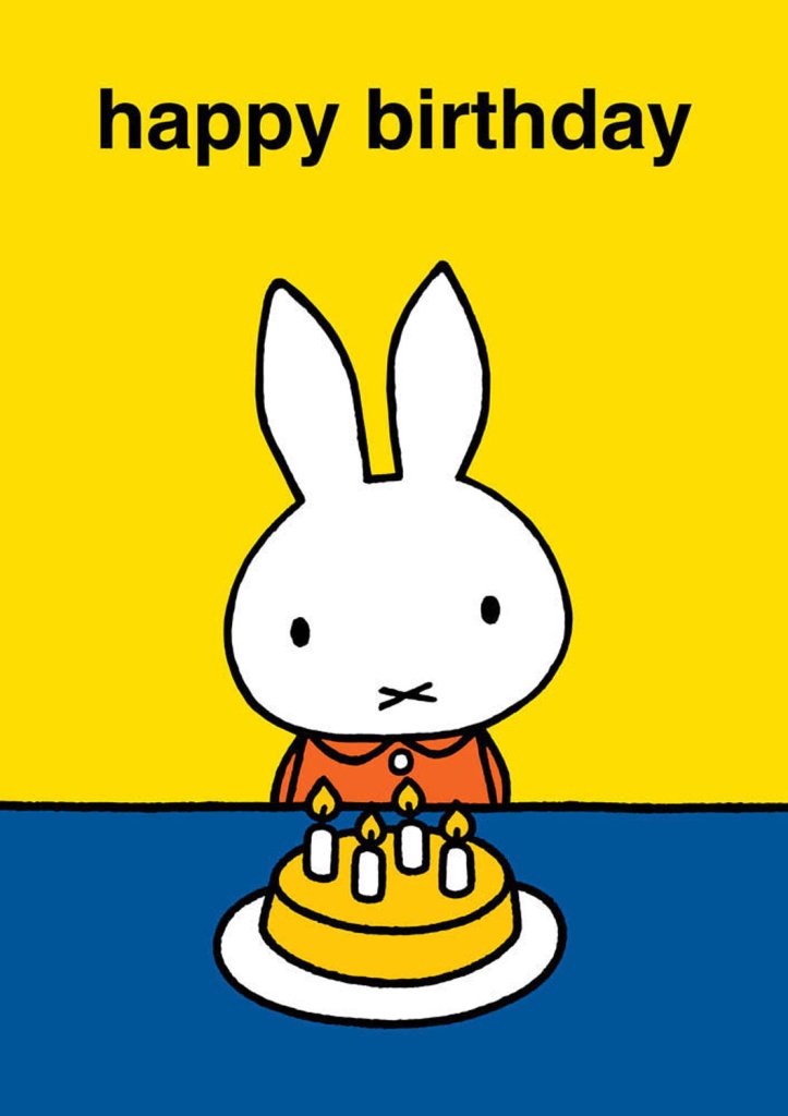 Greeting Card: Miffy - Happy Birthday Cake - Tales for Tadpoles