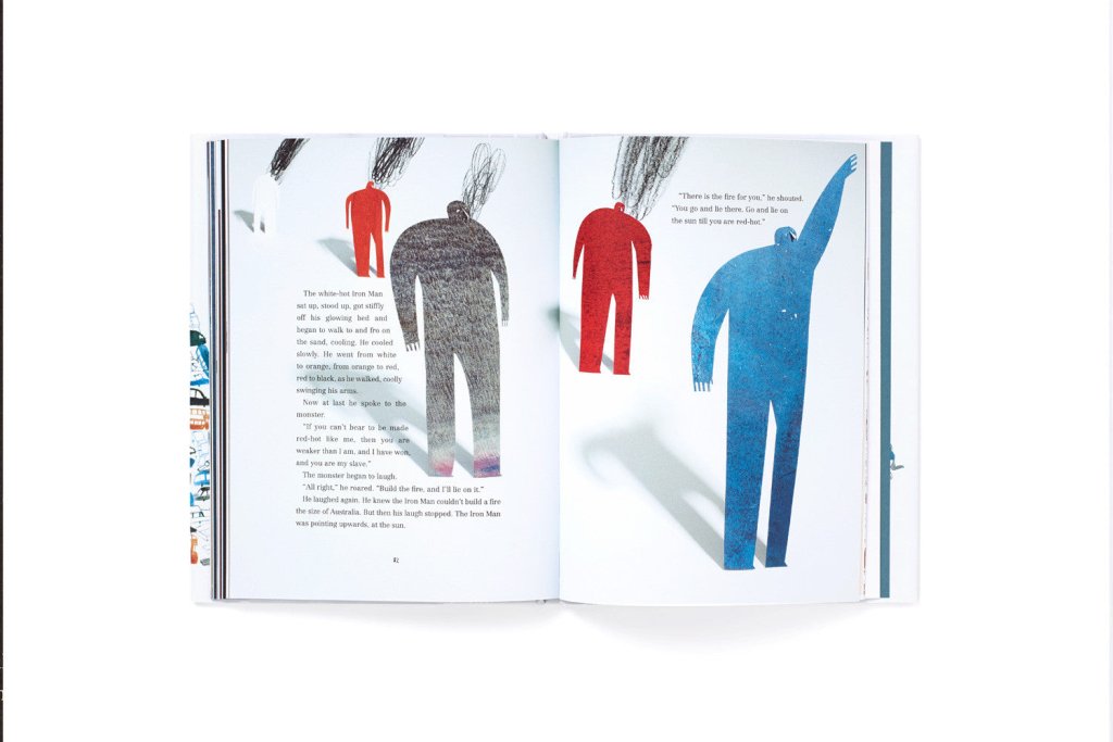 Ted Hughes: The Iron Man, illustrated by Laura Carlin (Hardback) - Tales for Tadpoles