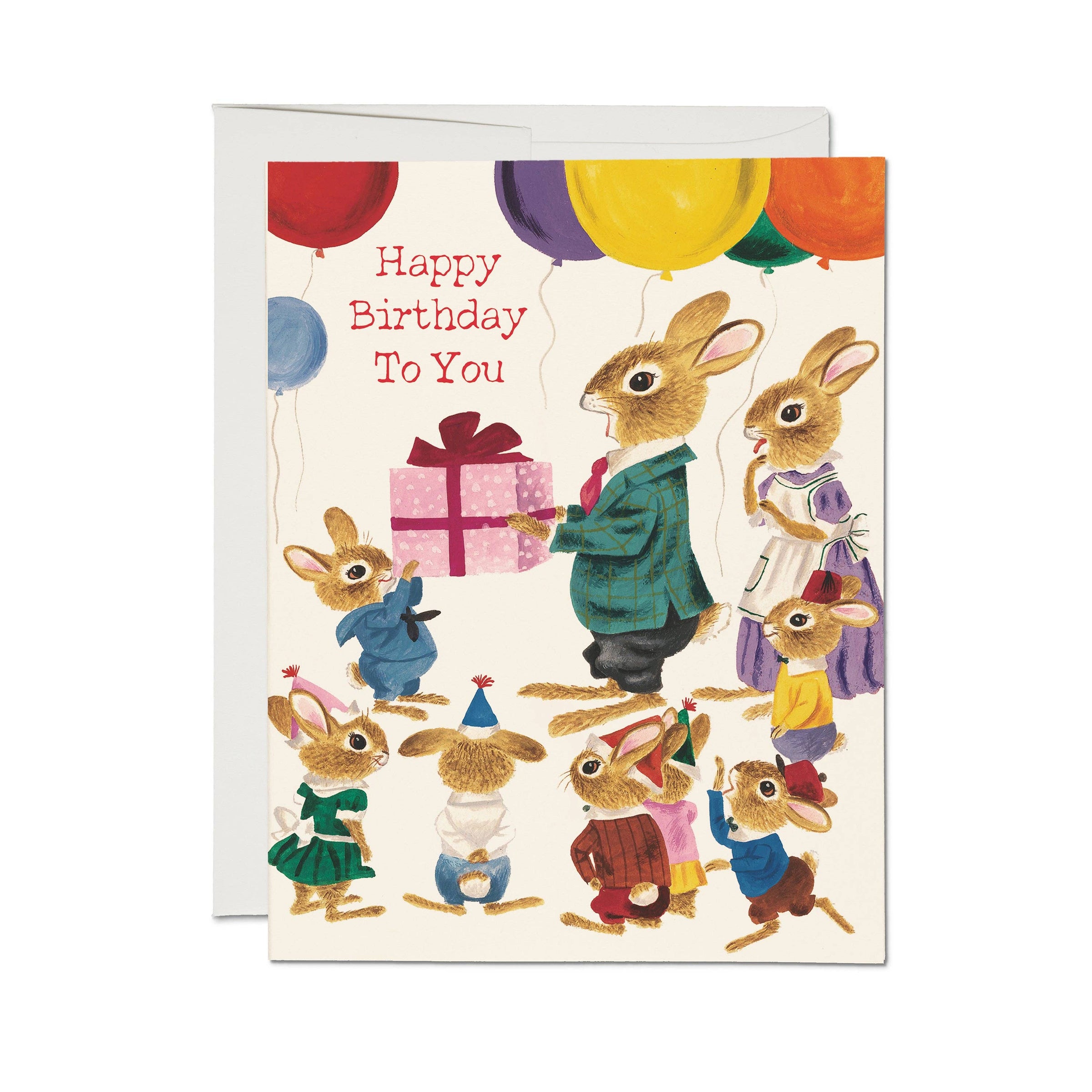 Greeting Card: Richard Scarry, Rabbit Party