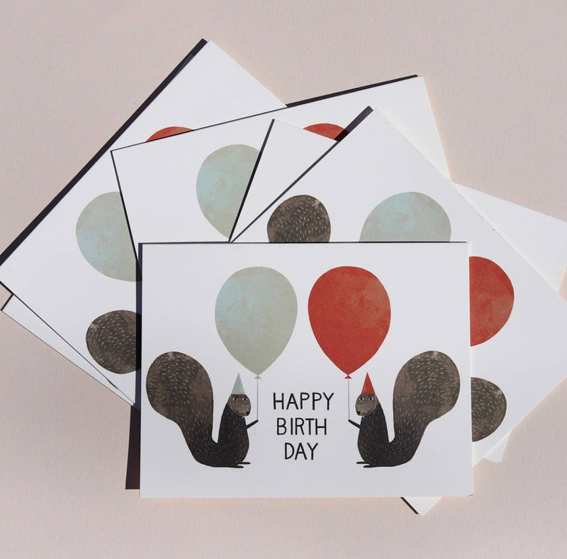 Greeting Card: Jon Klassen - Birthday Party Squirrels