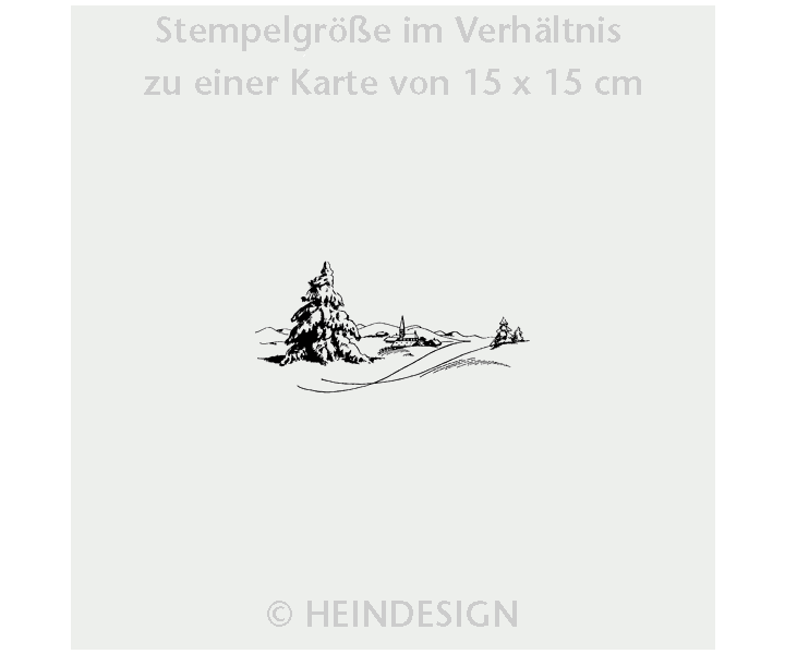 Stamp: Winter Landscape