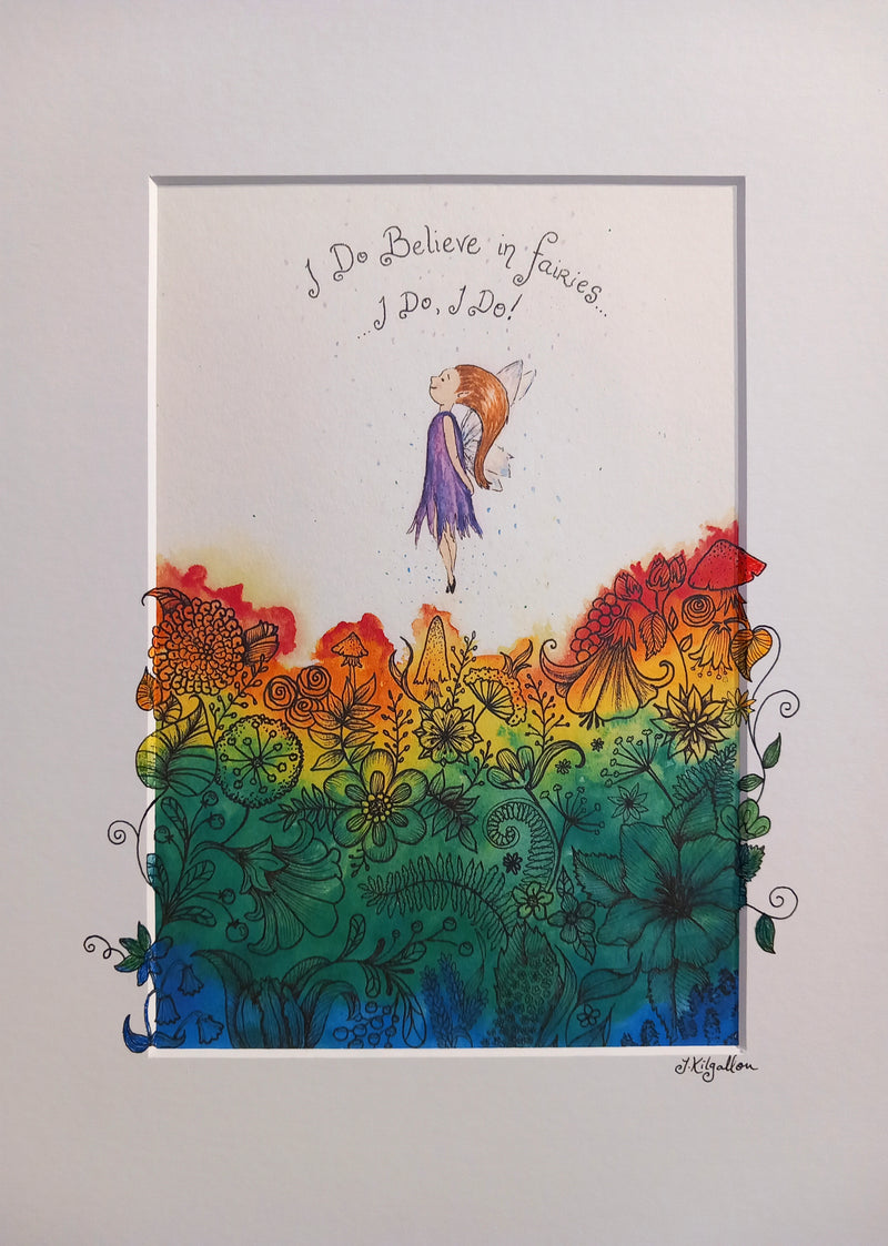 I Do Believe in Fairies print by Jenni Kilgallon