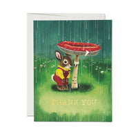 Greeting Card: Richard Scarry Bunny and Mushroom