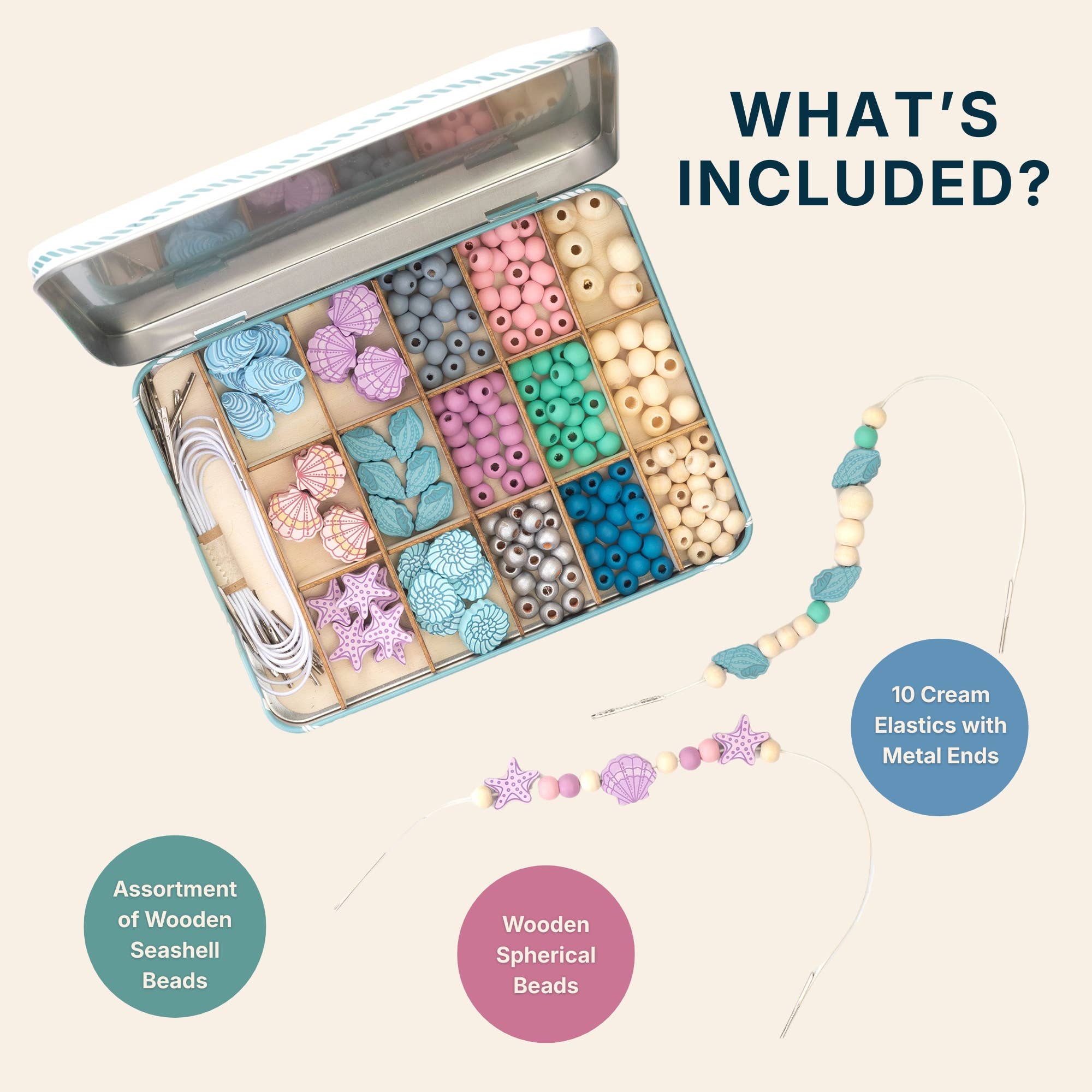 Bracelet Making Kit: Seashell Treasures