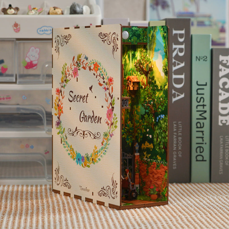 DIY Miniature House Book Nook Kit: Secret Garden