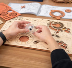 DIY Wooden Puzzle: Zodiac Wall Clock