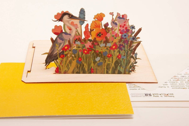 3D Greeting Card: Flower Meadow - Tales for Tadpoles