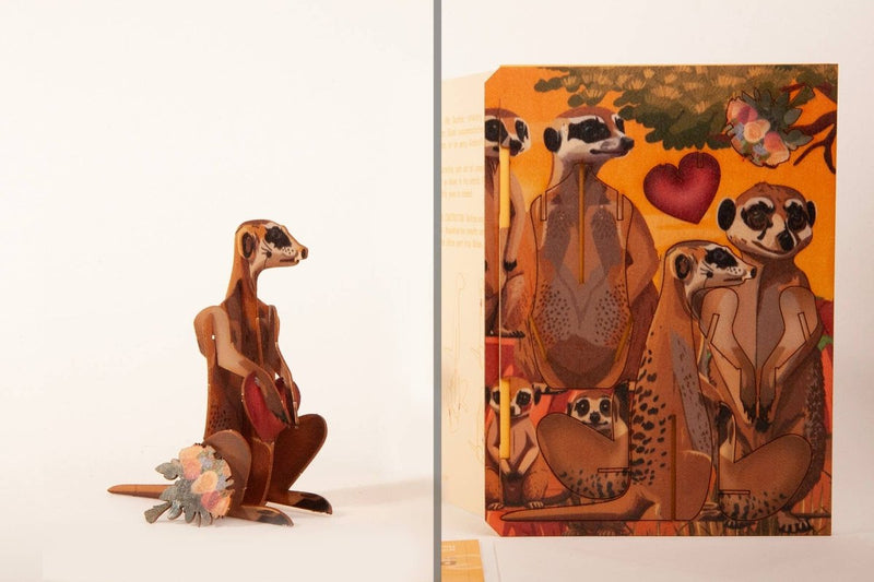 3D Greeting Card: Meerkat - Tales for Tadpoles