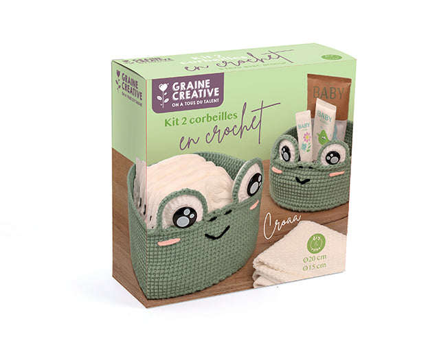 Crochet Kit: Frog Basket