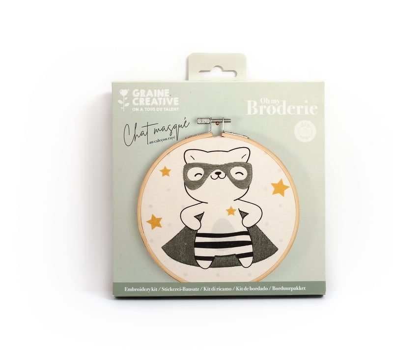 Embroidery Kit: Cat Hero