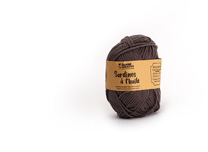 Cotton Yarn 27g: Dark Grey