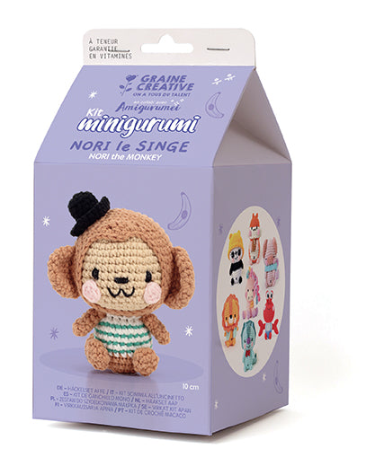 Minigurumi Kit: Nori the Monkey