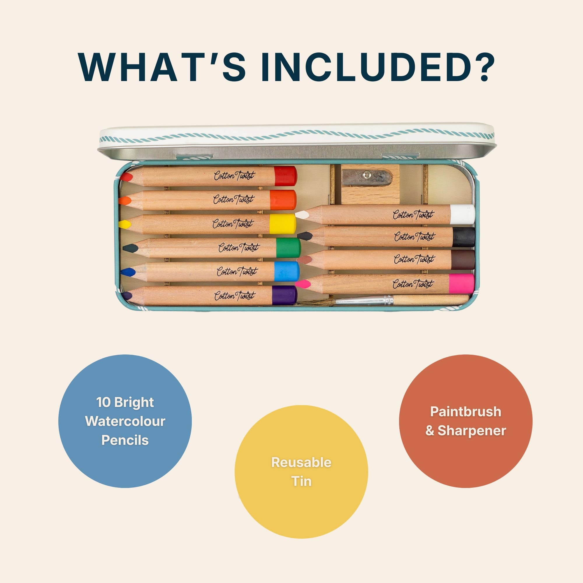Watercolour Pencils Set: Bright Mix