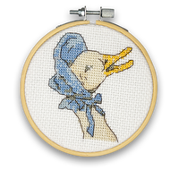 Mini Cross Stitch Kit: Jemima Puddleduck
