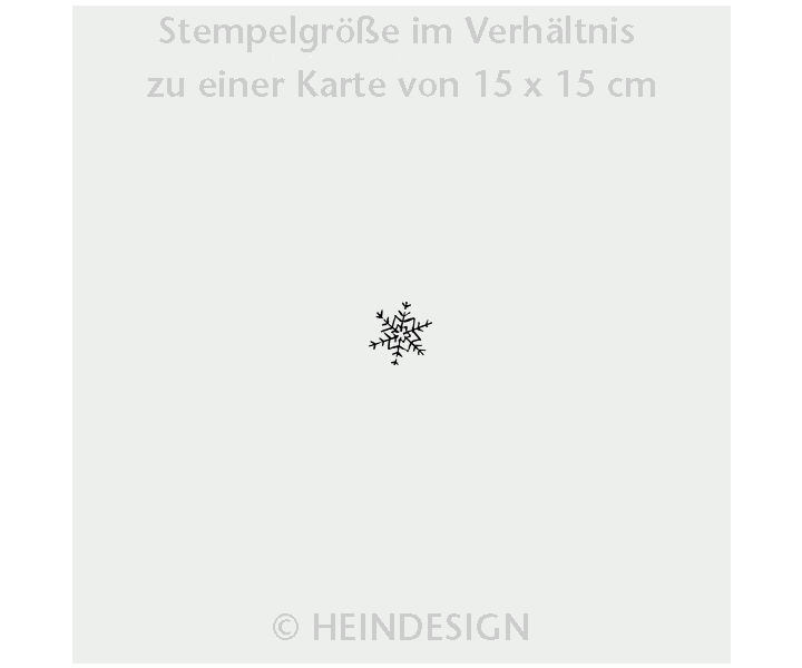 Mini Rubber Stamp: Snowflake