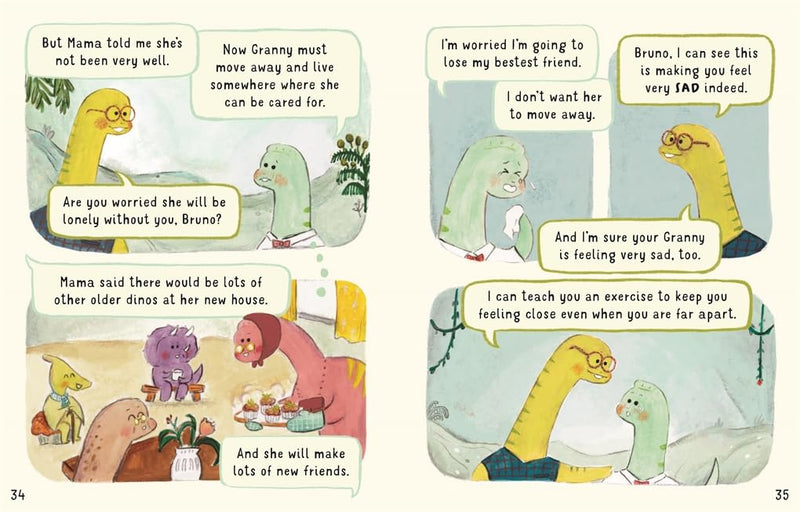 Swapna Haddow and Dr. Diplo: Little Dinosaurs, Big Feelings, illustrated by Yiting Lee