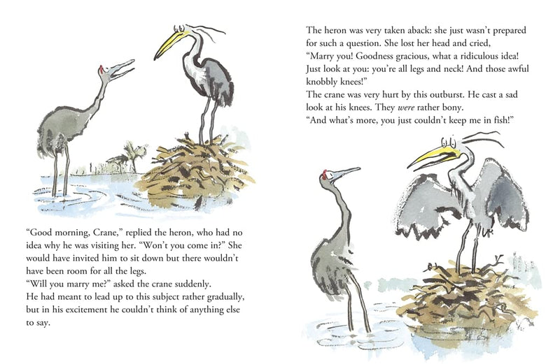 John Yeoman: The Heron and the Crane, illustrated by Quentin Blake