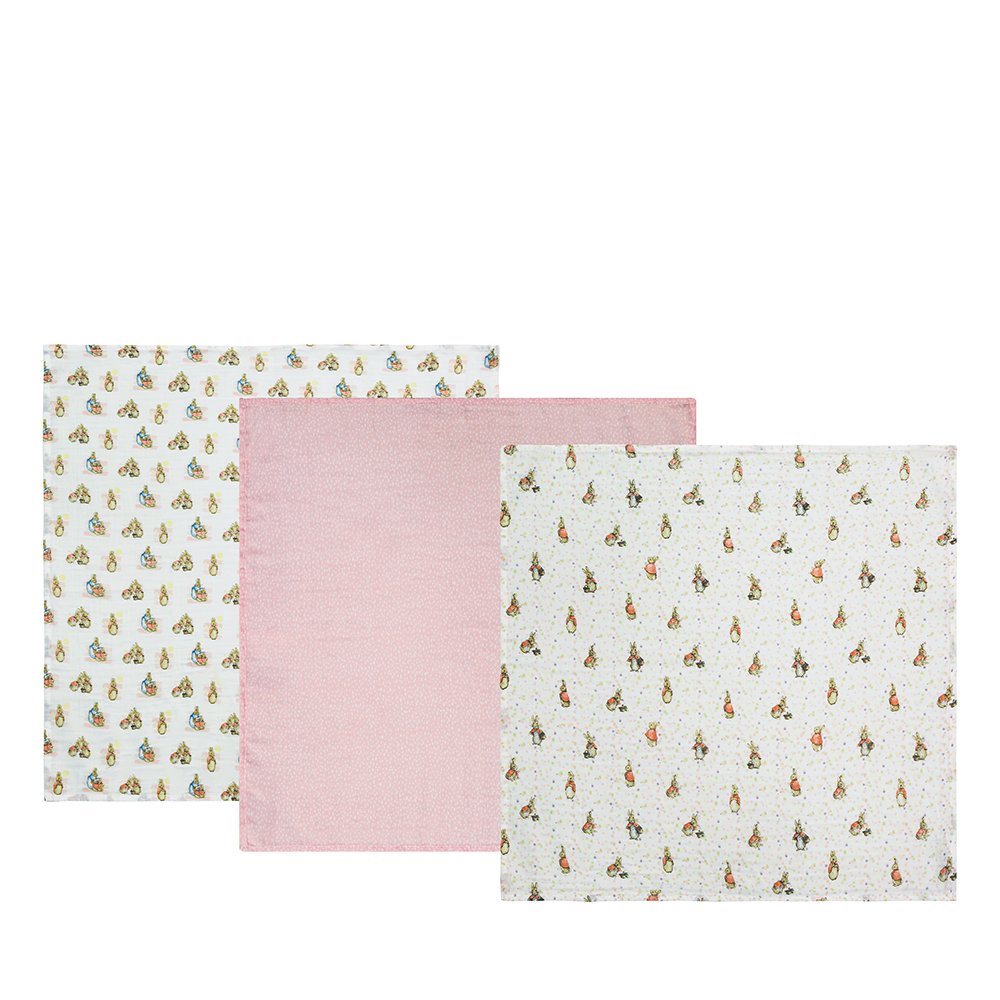 Muslin Squares (set of 3): Flopsy