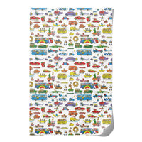 Wrapping Paper: Richard Scarry Busytown Cars