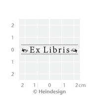 Small Stamps: Ex Libris With Dots Line