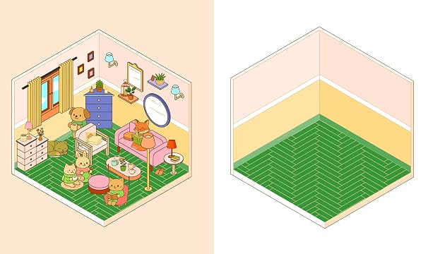 Cute 'n' Cozy Sticker Therapy: Homes: Over 500 reusable stickers!