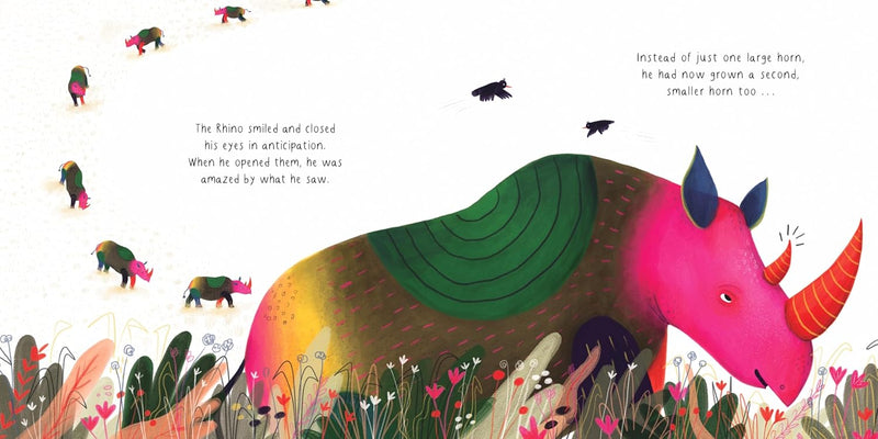 Ondjaki: The Sun and The Rhinoceros, illustrated by Catalina Vasquez