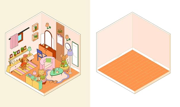 Cute 'n' Cozy Sticker Therapy: Homes: Over 500 reusable stickers!