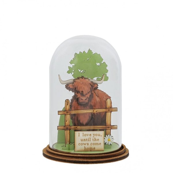 Glass Decoration: Highland Cow