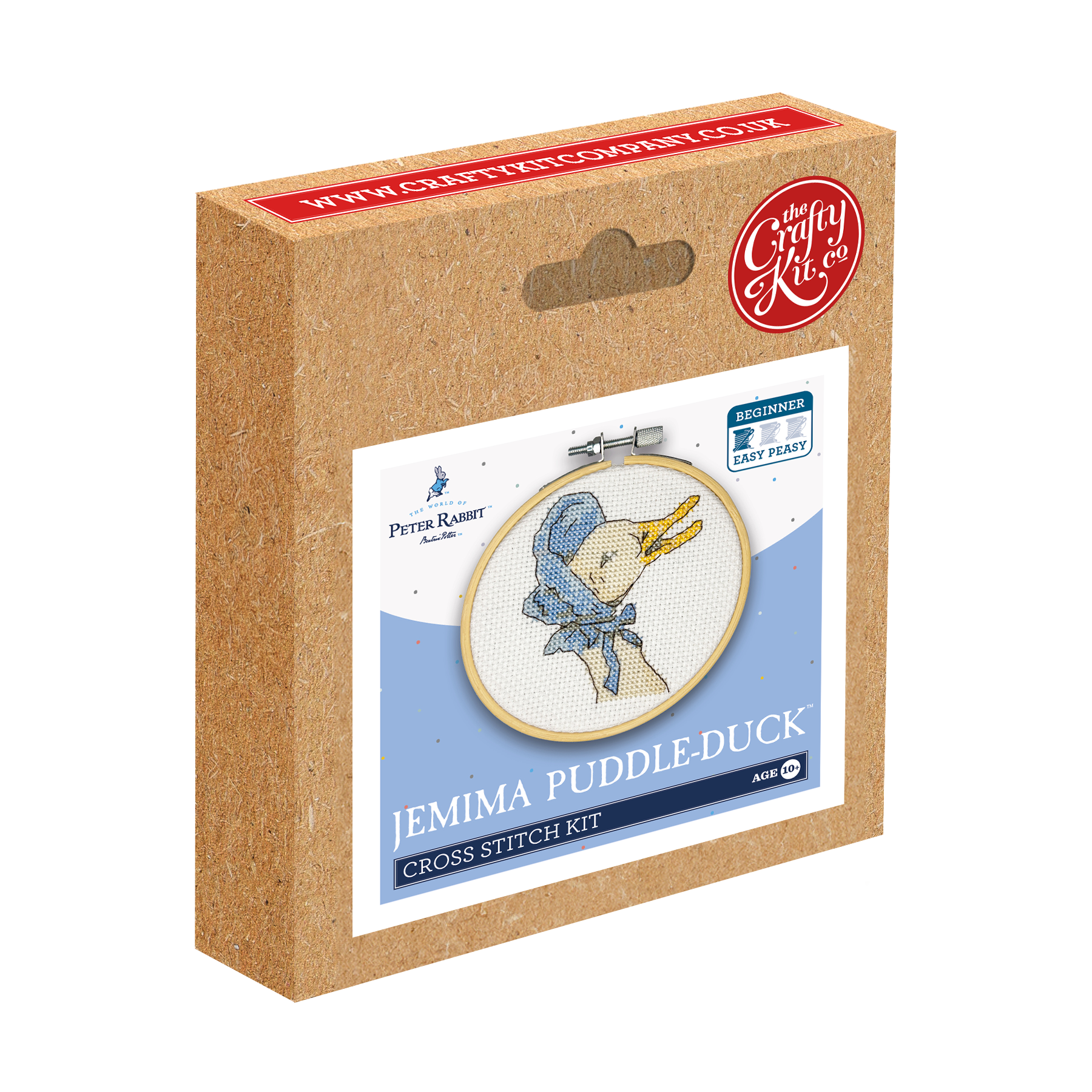 Mini Cross Stitch Kit: Jemima Puddleduck