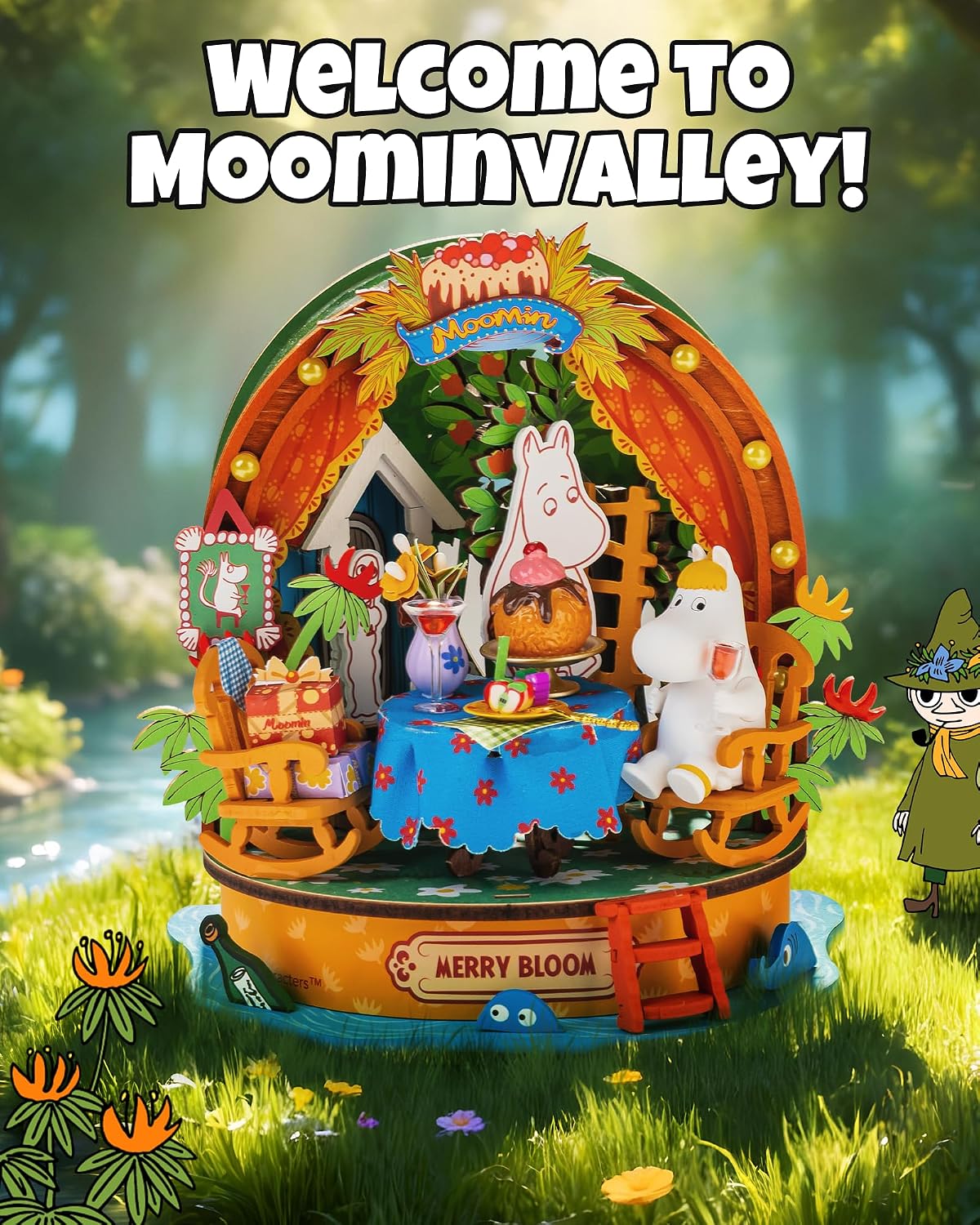 DIY Miniature Moomin Kit: Snorkmaiden's Garden Party
