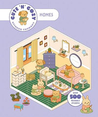Cute 'n' Cozy Sticker Therapy: Homes: Over 500 reusable stickers!