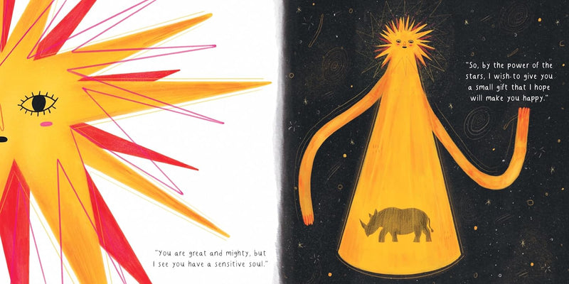 Ondjaki: The Sun and The Rhinoceros, illustrated by Catalina Vasquez