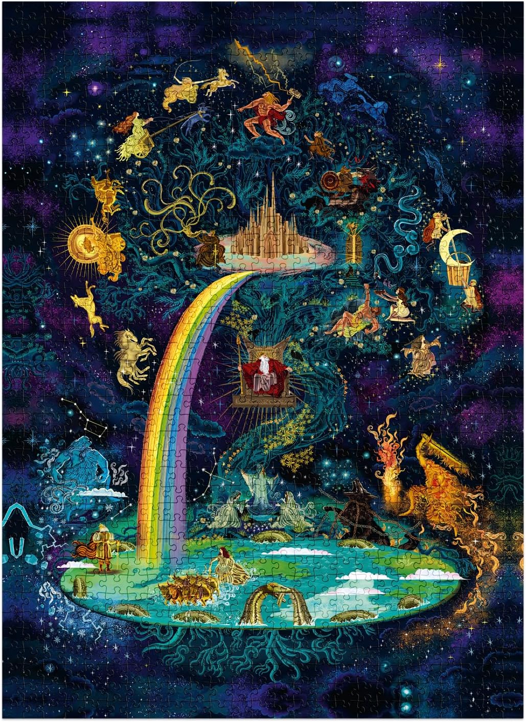 Adam Simpson: 1000-Piece Jigsaw Puzzle - The World of Norse Mythology