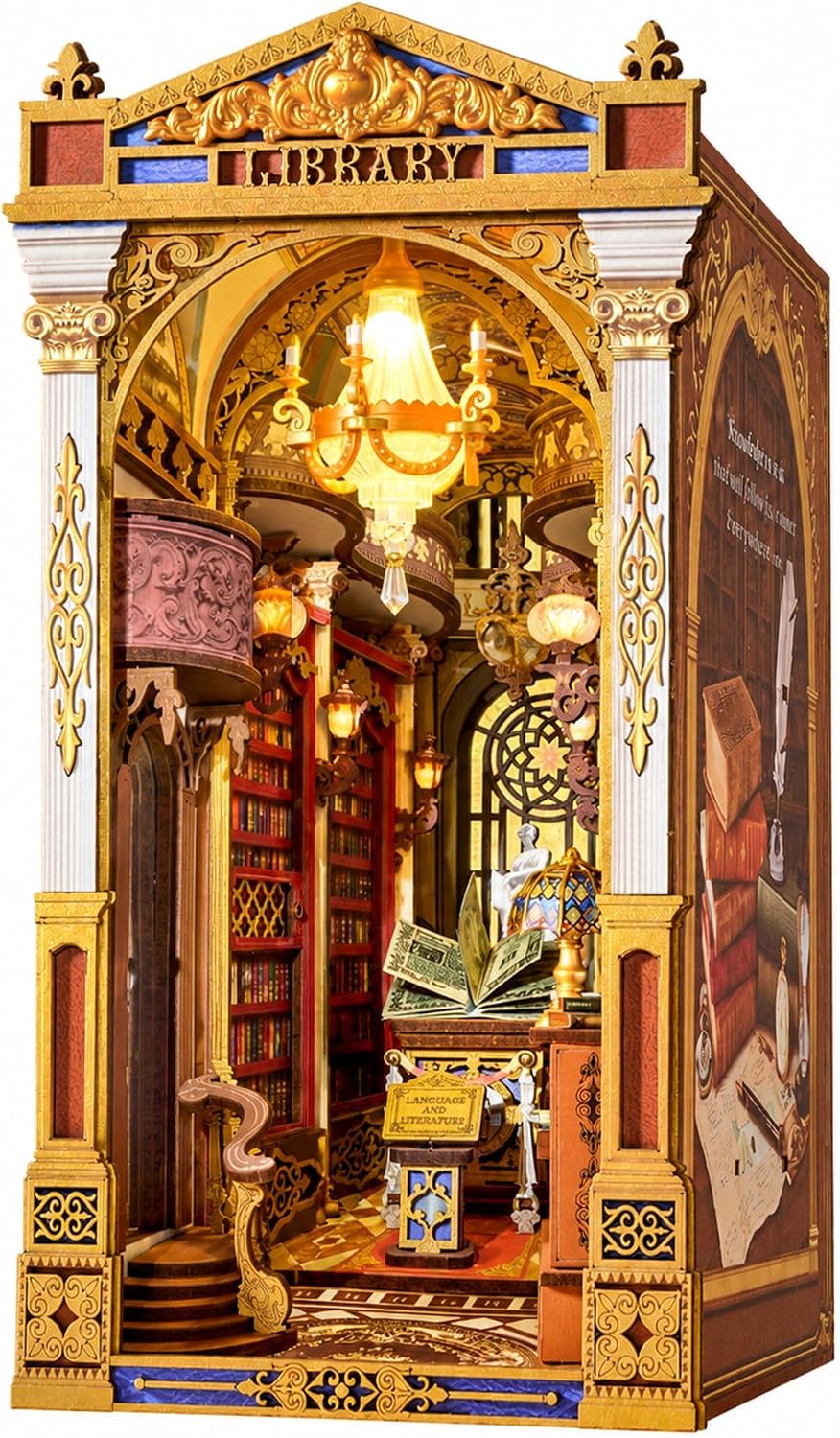 DIY Book Nook Kit: Library of Wonders