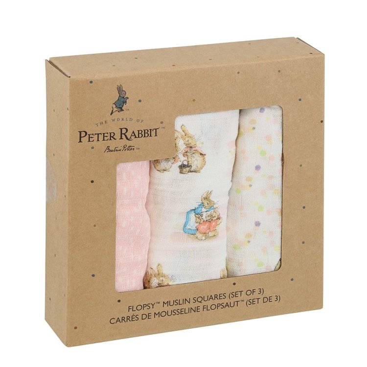 Muslin Squares (set of 3): Flopsy