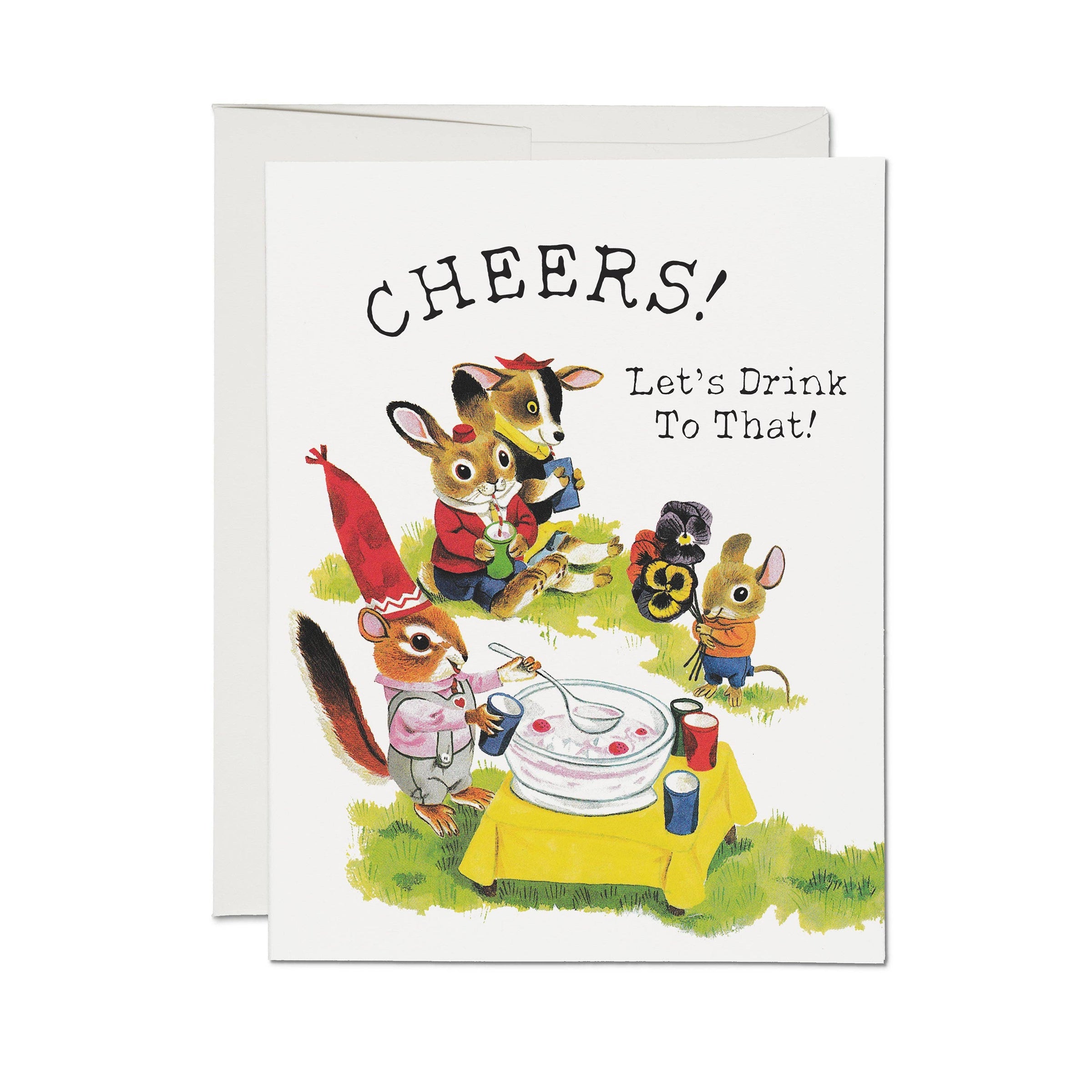 Greeting Card: Richard Scarry, Let's Drink to That