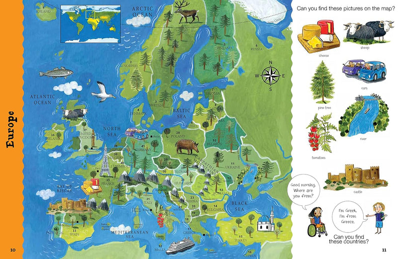 Catherine Bruzzone: My First Picture Atlas, illustrated by Stu McLellan
