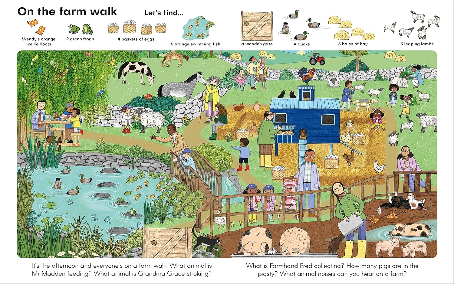 DK: Find My Favourite Things - Farm, illustrated by Isobel Lundie
