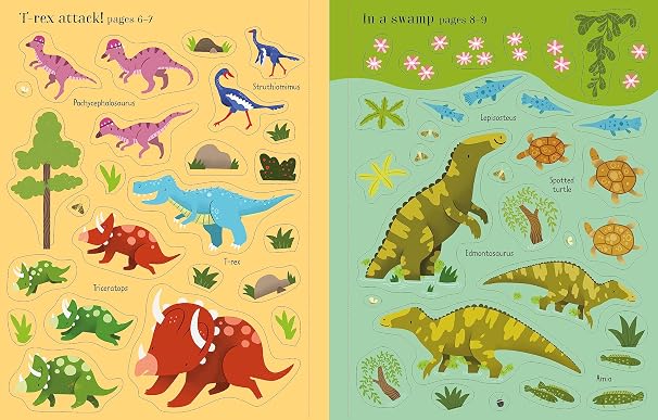 Usborne: First Sticker Book, Dinosaurs
