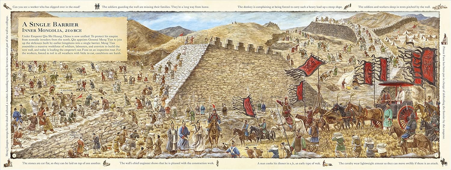 DK: The Great Wall Through Time, illustrated by Du Fei