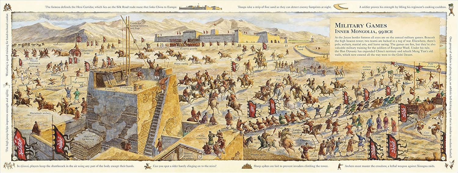 DK: The Great Wall Through Time, illustrated by Du Fei