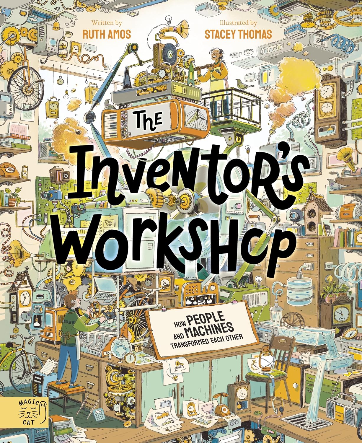 Ruth Amos: The Inventor's Workshop, illustrated by Stacey Thomas