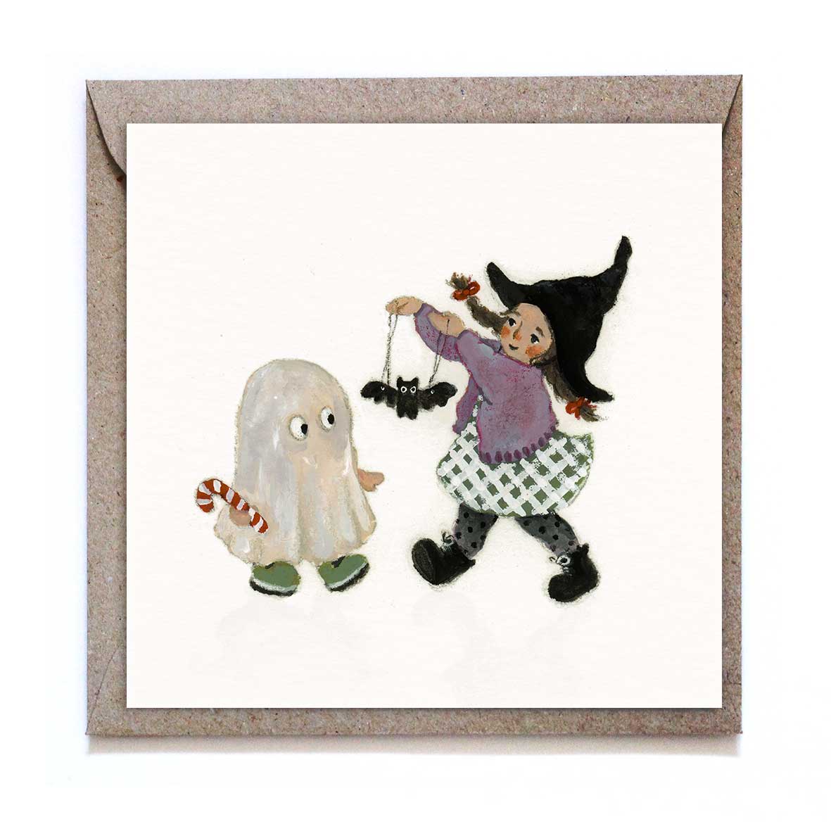 Greeting Card: Studiosatsch, Ghosts, Bats & Witches