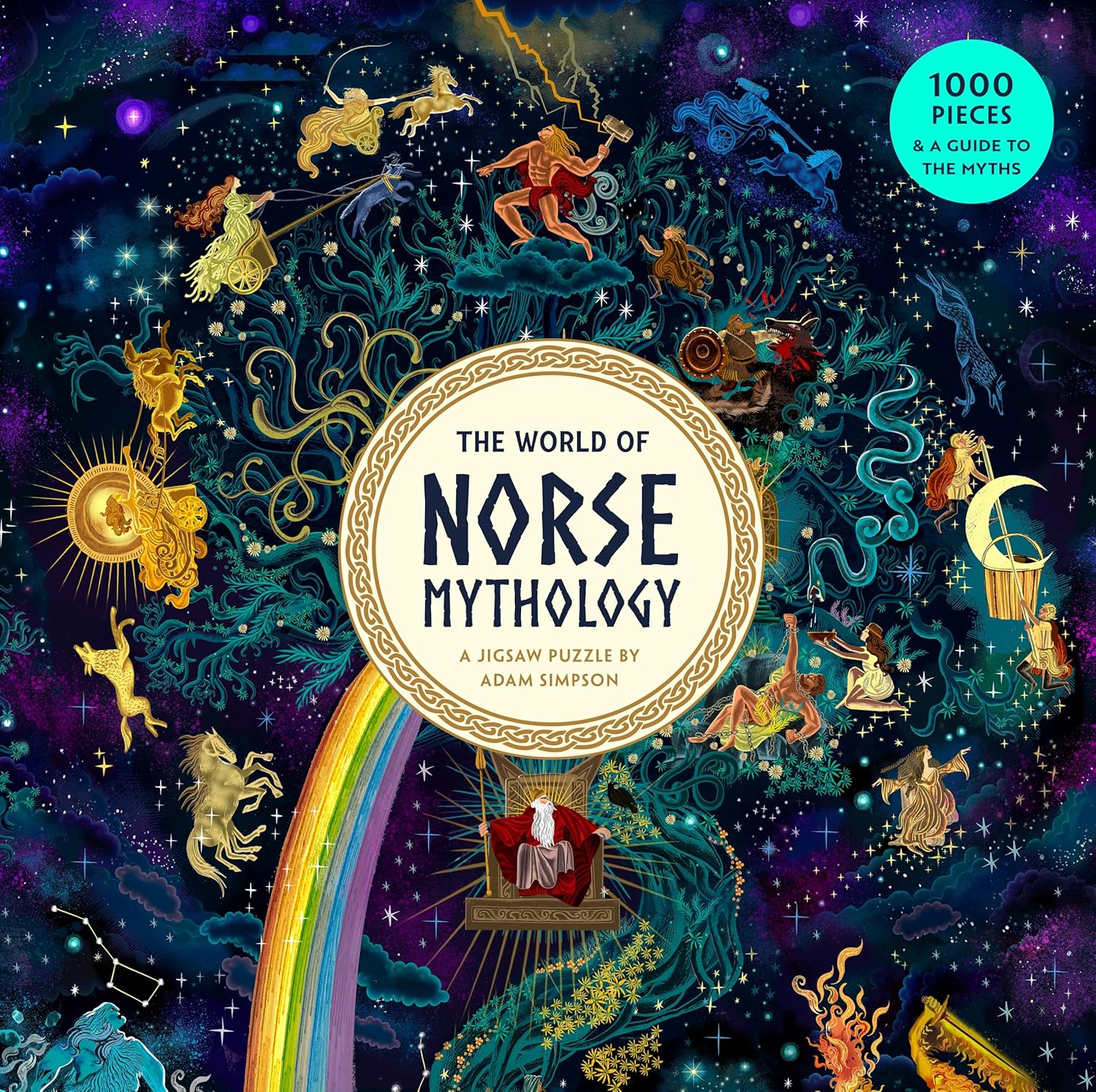 Adam Simpson: 1000-Piece Jigsaw Puzzle - The World of Norse Mythology