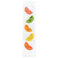 Cross Stitch Kit: Bookmark, Summer Citrus