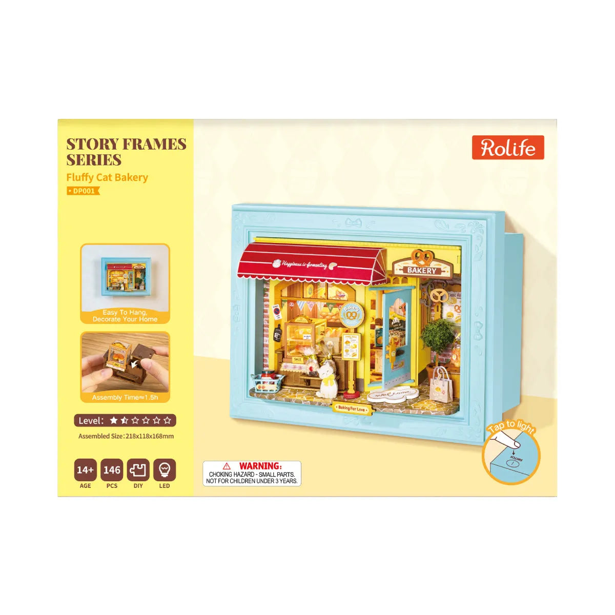 DIY Miniature House Kit: Fluffy Cat Bakery