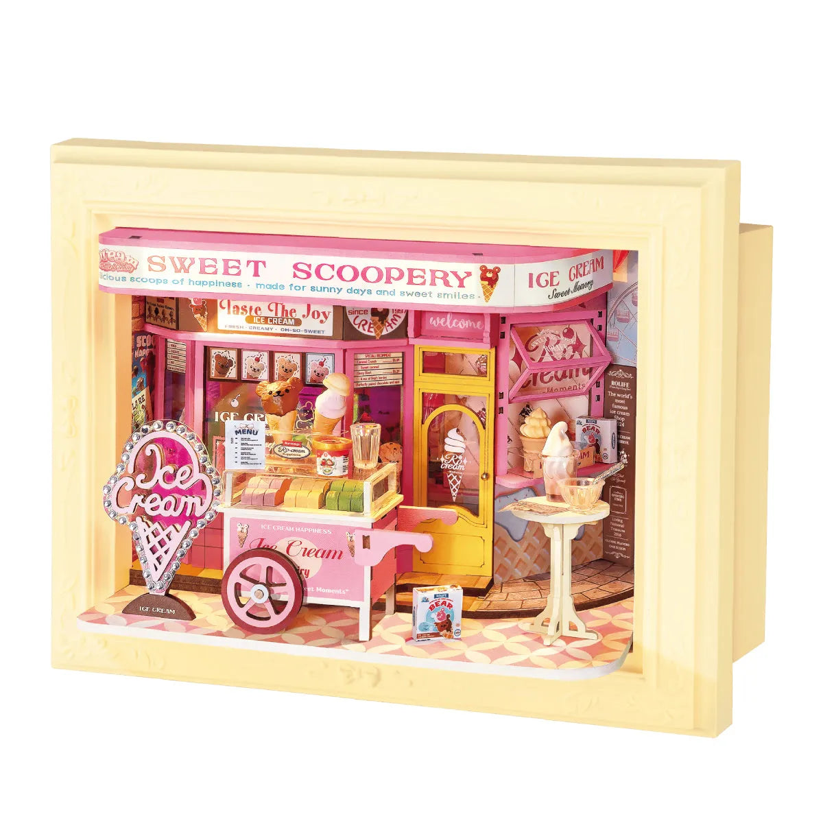 DIY Miniature House Kit: Sweet Scoopery Ice Cream