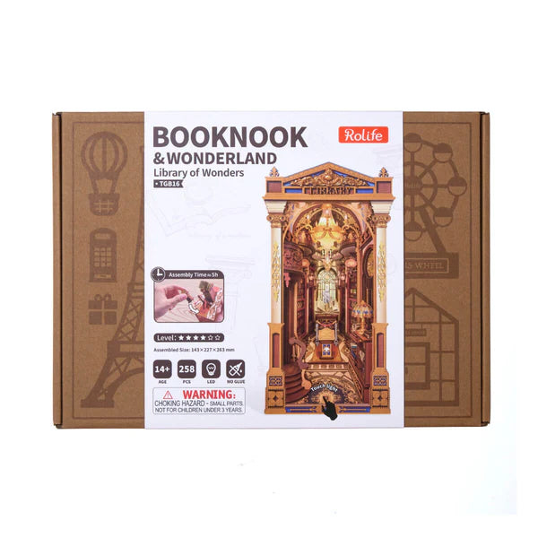 DIY Book Nook Kit: Library of Wonders